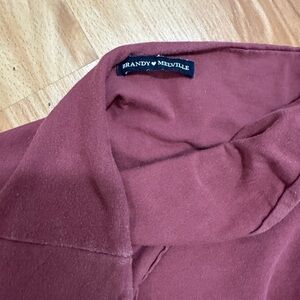 Brandy Melville Burgundy Strapless